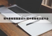 初中黑板报版面设计/初中黑板报主题大全