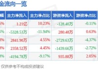 星辉娱乐（300043）9月10日主力资金净买入121亿元