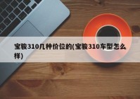 宝骏310几种价位的(宝骏310车型怎么样)