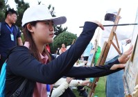 大学生画日照！以笔为媒展现城市魅力