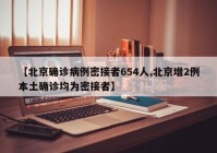【北京确诊病例密接者654人,北京增2例本土确诊均为密接者】
