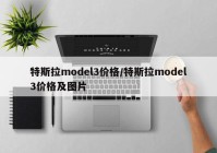 特斯拉model3价格/特斯拉model3价格及图片