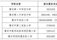 最新发布！2025年仙游小学、初中招生方案公布！