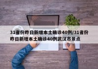 31省份昨日新增本土确诊40例/31省份昨日新增本土确诊40例武汉市景点