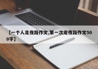 【一个人走夜路作文,第一次走夜路作文500字】