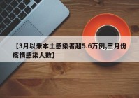 【3月以来本土感染者超5.6万例,三月份疫情感染人数】