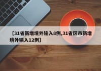 【31省新增境外输入8例,31省区市新增境外输入12例】