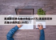 美国新冠肺炎确诊数超167万(美国新冠肺炎确诊病例超159万)
