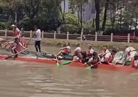 广州猎德村洋女婿龙舟翻船事件网友乐翻了