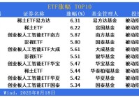 ETF市场日报 稀土、人工智能相关ETF领涨!黄金、跨境ETF回调居前