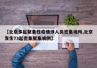 【北京多起聚集性疫情涉人员密集场所,北京发生73起密集聚集病例】