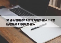 31省新增确诊14例均为境外输入/31省新增确诊11例境外输入