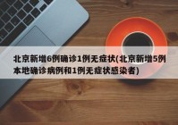 北京新增6例确诊1例无症状(北京新增5例本地确诊病例和1例无症状感染者)