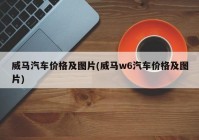 威马汽车价格及图片(威马w6汽车价格及图片)