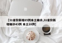 【31省份新增85例本土确诊,31省份新增确诊43例 本土28例】